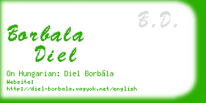 borbala diel business card